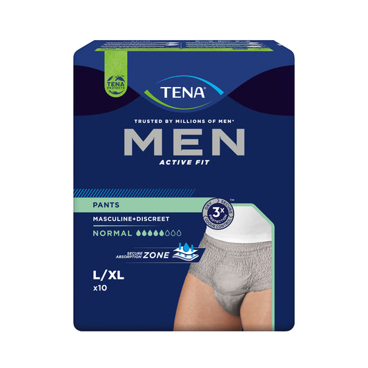 TENA Men - Pants Normal - L/XL Grau