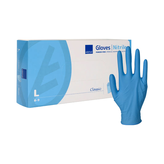 Abena - Einmalhandschuhe - Nitril Puderfrei in blau