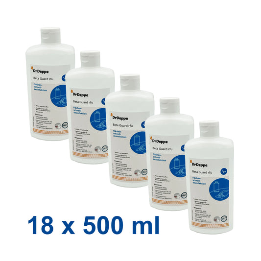 DrDeppe - Beta Guard rfu - Flächenschnelldesinfektion - 500 ml - 18x500 ml